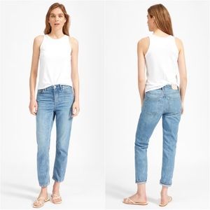 Everlane Jeans The Super Soft Straight Leg Relaxed Cotton Light Wash Blue 29